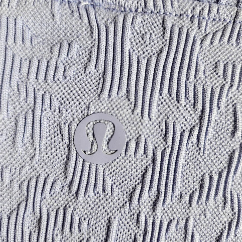 Lululemon Rest Less Pullover Hydrangea Blue  Long Sleeve Ribbed Size 10 - Picture 6 of 8